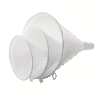 3/8pcs, Funnel, Plastic Funnel Set, Large, Medium, And Small Kitchen Funnels For Filling Bottles, Cooking Funnel Set, Oil Funnel, Kitchen Accessories, Baking Tools
