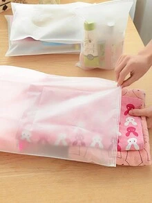 1 件家庭户外旅行服装包装袋，透明防水衣物收纳袋，鞋子，行李袋，带拉链，便携，PVC 材质万圣节装饰万圣节服装秋季装饰节日装饰 - 彩色 - 查看 3