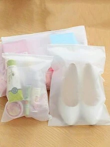 1 件家庭户外旅行服装包装袋，透明防水衣物收纳袋，鞋子，行李袋，带拉链，便携，PVC 材质万圣节装饰万圣节服装秋季装饰节日装饰 - 彩色 - 查看 4