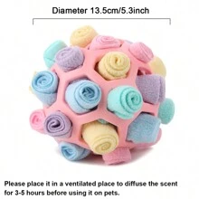 1pc Slow Feeding Snuffle Ball For Dogs, Pet Interactive Treat Dispensing Puzzle Toy, Iq Training And Slow Eating Feeder, Suitable For Small Dogs