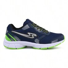 Men Road Running Shoes - Hải quân và xanh lá cây - Xem 2