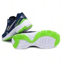 Men Road Running Shoes - Hải quân và xanh lá cây - Xem 3