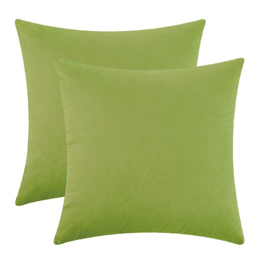 1pc/2pcs/4pcs Vỏ gối màu không có ruột, Vỏ gối nhung phong cách hiện đại thích hợp cho phòng khách và sử dụng trong gia đình