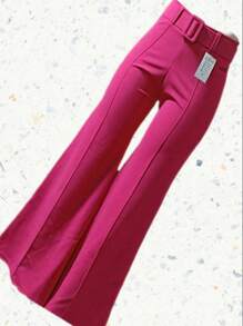 Pantalón pata de elefante - Rosa Fucsia - Ver 2