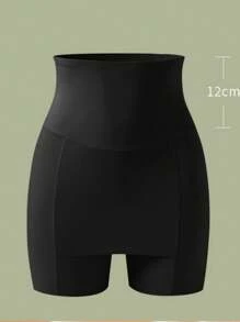 1 pieza Leggings para mujer de cintura alta con control de abdomen y Short interior sin costuras - Short doble capa para una silueta suave, diseño antitransparencia y con borde que no se enrolla, imprescindible para días ventosos, apto para uso diario.