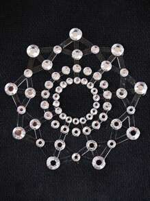 1 对透明塑料自粘性感乳贴，适合狂欢 - 無色 - 查看 3