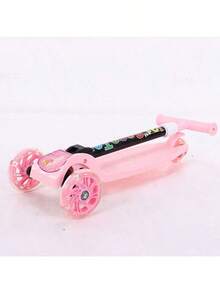 Scooter  De Juguete  ligero y plegable, patinete con altura ajustable para ejercitar equilibrio y coordinación. Con luces multicolor ,patinetas para niñas patinete niño scooters patin del diablo niño - Azul - Ver 5