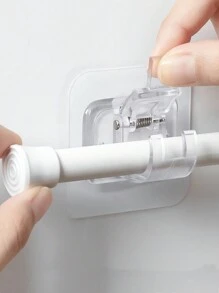 2PCS/4PCS/8PCS Curtain Rod Brackets No Drilling, Self Adhesive Curtain Rod Holders Nail Free Adjustable Curtain Rod Hooks Curtain Hangers For Bathroom Kitchen Bathroom Hotel,Curtain Rod Brackets No Drilling, Self Adhesive Curtain Rod Holders Nail Free Adjustable Curtain Rod Hooks Curtain Hangers For Bathroom Kitchen Bathroom Hotel