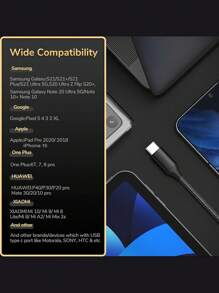 3.5 英尺 USB-C 转 AUX 音频线，Type-C 转 3.5mm 公头耳机音频插孔线/AUX 线/3.5mm 耳机车载音响线，比其他 USB-C 转 3.5mm AUX 音频线兼容性更好，兼容大多数 Type-C 手机：Pixel 4/3/2/XL，兼容三星 Galaxy - 均碼 - 查看 6