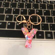 Móc khóa hình trái tim lấp lánh chữ cái đầu A-Z dễ thương dành cho cả nam và nữ, móc khóa chữ cái bằng acrylic cho ví, trang trí túi xách, quà lưu niệm ngày lễ tình nhân, phụ kiện ô tô, túi xách, đồ lưu niệm trường học, phong cách Goth, Y2k, ý tưởng quà tặng Giáng sinh, dây đeo túi có ngăn đựng thẻ, phụ kiện ô tô, móc khóa túi - Hồng - Xem 20