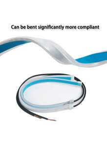 GLANBERT 2入組30/45/60cm柔軟led汽車前燈,薄型條形序列轉向信號drl燈 - 白黃 - 查看 4