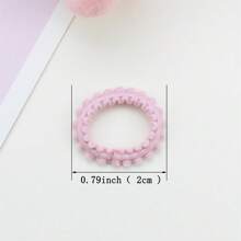 50pcs Colorful Hair Ties Decorative Hair Accessories Set Holiday Gift For Girls Elastic Hair Bands For Baby Girls Gift