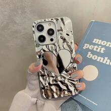 Mạ Xếp li Gương Tim Điện thoại Tim Cổ tay Tương thích với - Nhiều màu - Xem 5