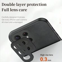 具有精確切割孔的皮革全覆蓋防跌落手機殼,兼容samsung Galaxy S24 S23 S22 S21 S20 Ultra + Fe Plus - 藍色 - 查看 2