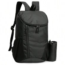 Mochila Viaje Cabina Avion 40x20x25 Ryanair, 20L Mochila Plegable Ultraligera Mochila de Viaje Impermeable Mochila para Trekking Pequeña Mochilas de Senderismo para Hombres Mujeres, Negro - Negro - Ver 1