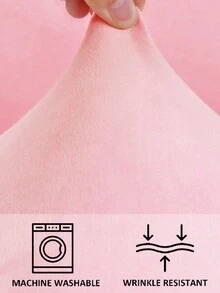 6入組純色可拆式絨面餐椅套,高彈性設計,防塵且可水洗,餐廳用椅子保護套 - 粉色 - 查看 4