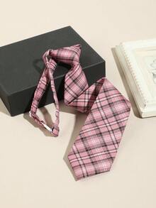 1 Miếng Của phụ nữ Đúng mốt Lưới Mẫu sọc JK Dày lên Cà vạt , Thích hợp Đối với Trường học , Ngày đêm Và Đi ra ngoài - Nhiều màu - Xem 6