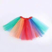 1pc/3pcs/5pcs Neon 80s Tutu Skirt, 3-Layers, For Princess Dress Up, Party, Performance, Christmas, Festival, Mardi Gras, Ballet Performance, Party Gift - Mesh Tutu Skirt - View 32