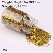 10 克 4 毫米全息鏤空心形閃光適合 Diy 美甲藝術和手工裝飾 - 4mm - 查看 10