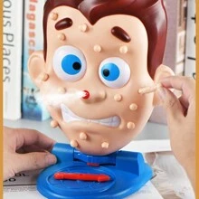 1 pieza Juego de reventar granos, un juguete de broma novedoso para aliviar el estrés y fiestas, juego de rociado de agua de mesa para múltiples jugadores, entretenimiento - Multicolor - Ver 1