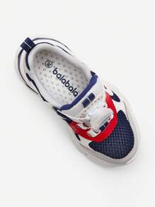 Balabala Kids' Shoes Children's Sports Shoes Breathable Summer - Blue and White - View 5