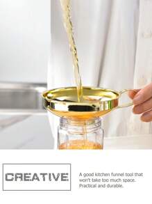 Canning Funnel For Kitchen Use, Wide Mouth Stainless Steel Funnel For Wide And Regular Mouth Mason Jar,  Metal Funnel For Filling Bottle, Large Funnel For All Liquid And Solid - Multicolor - View 4