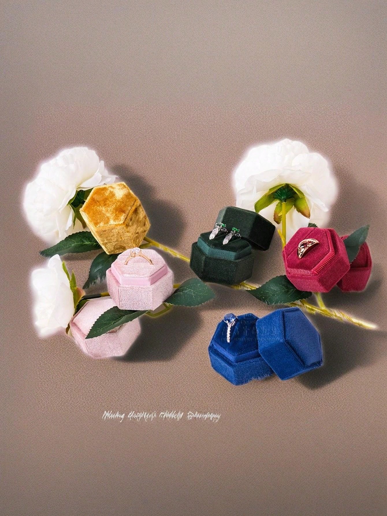 Caja Madera Anillos Boda Soporte Resina Almacenamiento Y Org | Meses, image size:1340x1785