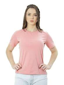 Kit 5 Basic Women's T-Shirts 100% Cotton Perfect Fit - 彩色 - 查看 6