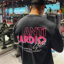 Men T-Shirts - 黑色 - 查看 4