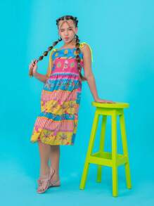 Young Girls Dresses - 彩色 - 查看 3