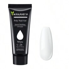 圣诞节美甲凝胶套装，10种颜色可选，适合初学者和专业人士，可用于美甲延长和在家DIY美甲设计 - 白色 - 查看 1