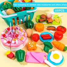 1set Plastic Kitchen Cutting Cooking Food Toy, Funny Kitchen Playing Toy For Kids - Multicolor - View 12
