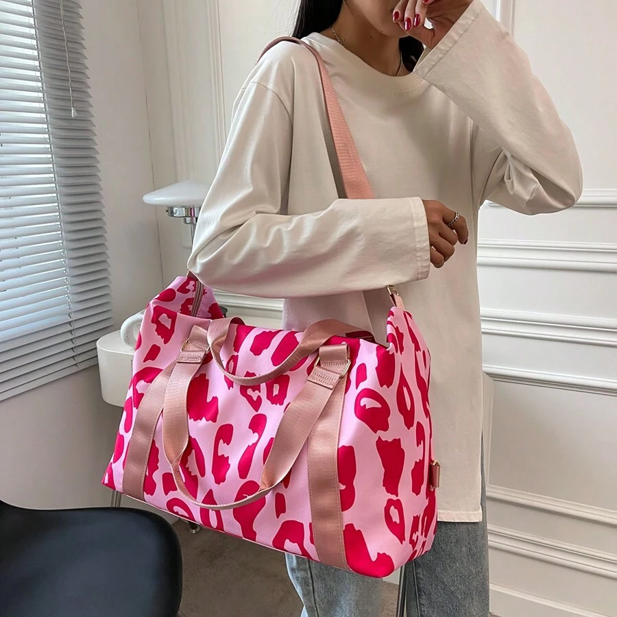 Sac De Voyage De Grande Capacit?� De Style Universitaire ?? La Mode Et ?? Blocs De Couleurs De 