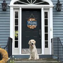 1 件木製藝術裝飾前門歡迎標牌,鄉村風格圓形前門歡迎標牌,門廊裝飾圓形木製懸掛標牌,農舍裝飾喬遷禮物,創意裝飾標牌,家居裝飾品,尺寸：8*8 英寸 - 多色3 - 查看 5