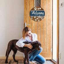 1 件木製藝術裝飾前門歡迎標牌,鄉村風格圓形前門歡迎標牌,門廊裝飾圓形木製懸掛標牌,農舍裝飾喬遷禮物,創意裝飾標牌,家居裝飾品,尺寸：8*8 英寸 - 多色3 - 查看 3