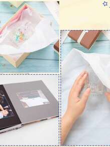 10/30/100 件白色/黑色薄纸套装、节日工艺纸、DIY 礼品包装用品、生日派对装饰品 - 彩色 - 查看 5