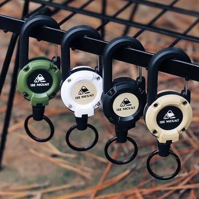 1pc Unisex Outdoor Portable Carabiner Keychain With Multi-Function, Camping And Telescopic Design. Great Gift For Father's Day, Family, Friends, And Dads. Casual Car Accessories Bag Charm School Halloween Accessories Teachers Day