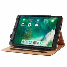 IPad 10.2" Case For Apple 7th 8th Generation 2019 2020 10.2 Inch Soft Leather Smart Cover Sleep Wake Feature With Stylus - 黑褐色 - 查看 2