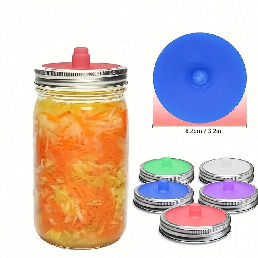 1pc Fermentation Lid, Airlocks Fermentation Kit, Wide Mouth Canning Jar