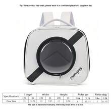 1 Miếng Gấp lại Thoáng khí Đĩa bay Hình dạng Balo thú cưng , Thích hợp Đối với Các hoạt động ngoài trời Của Nhỏ bé Và Kích thước trung bình Mèo Và Chó - Nhiều màu - Xem 14