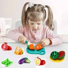 1set Plastic Kitchen Cutting Cooking Food Toy, Funny Kitchen Playing Toy For Kids - Multicolor - View 4