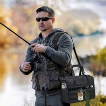 Travel Duffel Bags - Black - View 6