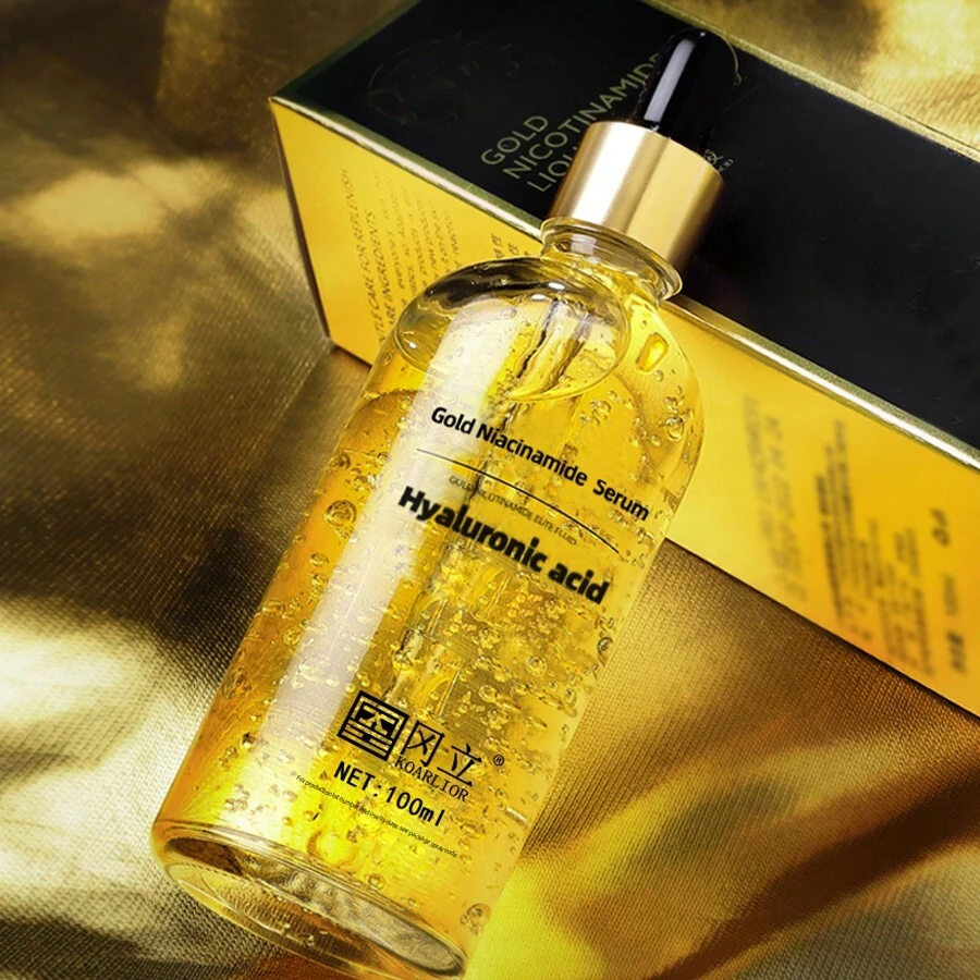 100ml 黃金菸鹼醯胺精華,保濕、抗皺、緊膚、抗老臉部精華液,適用於臉部和眼部區域。男女皆宜,有助於緊緻、滋潤和撫平細紋 - 100毫升/3.38盎司 - 查看 1