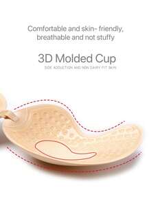 20 cái Của phụ nữ Vải không dệt Chất vải Cánh hoa ức Và 6đôi Vô hình Mango Hình dạng Áo ngực Adhesive Cốc - Nhiều màu - Xem 3