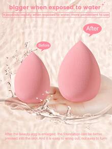 8PCS Makeup Sponge,Suitable For Cream & Powder Concealer, Loose Powder Makeup Applicator - Apricot - View 5