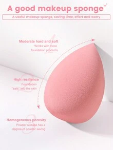 8PCS Makeup Sponge,Suitable For Cream & Powder Concealer, Loose Powder Makeup Applicator - Apricot - View 4