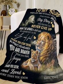 1入組超級柔軟的法蘭絨絨毯,個性化設計,完美的兒子禮物,適用於沙發、床上,高清印刷,男孩、女孩和大家都可以選擇多種尺寸 - 彩色 - 查看 7