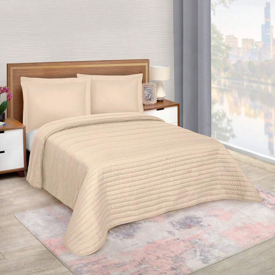 Home Elephant Light Duvet With Single Covers Tapioca Beige - Beige - View 1