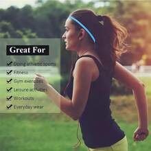 5入組時尚彈性瑜伽運動頭帶,適用跑步、健身,男女皆宜 - 彩色 - 查看 4