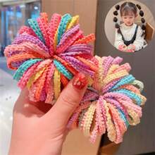 50pcs Colorful Hair Ties Decorative Hair Accessories Set Holiday Gift For Girls Elastic Hair Bands For Baby Girls Gift